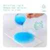100 Count Commode Absorbent Pads, Bedside Commode Liners with Super Absorbent Gel, Portable Toilet Pads for Adults, Bedpan, Camping, Travel, Home Care view 3