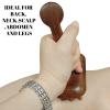 KINTEGOOD Large Wooden Meridian Massage Brush, Sandalwood, Long Handle view 3