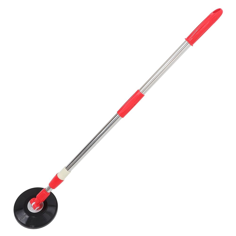 JOYOFREELY Replacement Rotating Mop Handle Stick with Plastic Disc for Floor Cleaning Stainless Steel Telescopic Mop Pole Accessory for Home and Office Cleaning