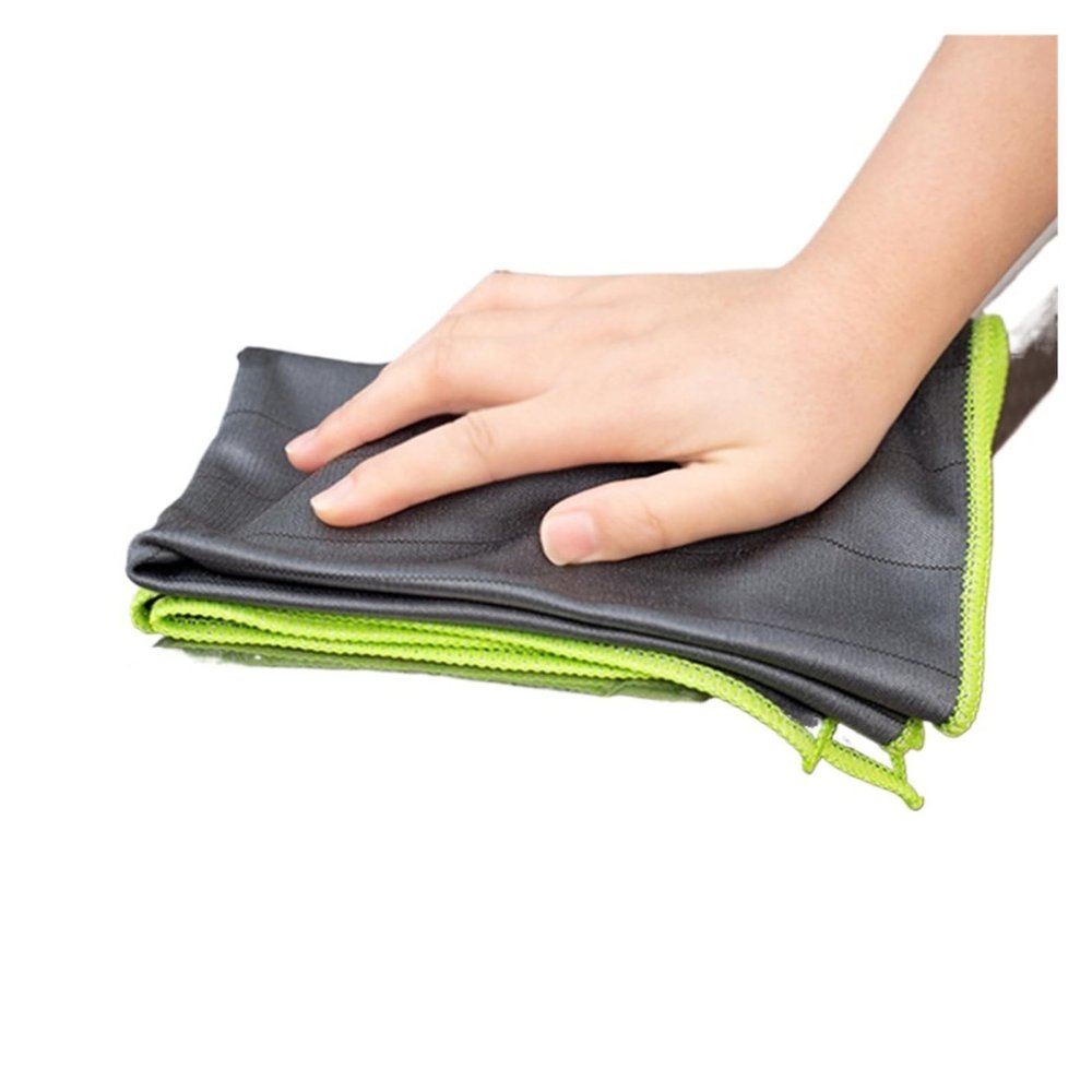Storqen 40 * 50cm Carbon Fiber Towel Microfiber Cleaning Cloths Car Wash Multifunctional Kitchen Dishwashing Cloths Cleaning Towels Clean Tool(Green,1PC)