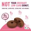 Cocoa Donuts Zero Carb Nuvola Zero, Keto Donuts with 0g Net Carbs, Sugar Free, Gluten Free & Lactose Free, High Protein & High Fiber, Individually Wrapped, 15 Pack, Made in Italy view 2
