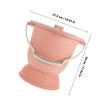 Baluue Thickened 6.5l Chamber Pot with Lid, Odor-Resistant Night Urinal Bucket for Home Use, Large Pink Urine Bedpan Suitable for Elderly Patients and Bedside Bathroom Aid view 2