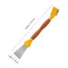 Ipetboom Dual-Ended Kitchen Scrub Brush with Stiff Bristles and Scraper, Handheld Cooktop Cleaner for Removing Grease and Rust, Multifunctional Small Cleaning Tool for Kitchen and Bathroom view 2