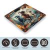 A Pattern with Horses As A Background Smart Scale for Body Weight Digital Bathroom Scale Toughened Glass Weight Scale with Large LCD Backlight Display High Precision Scales Weighing Machine view 3