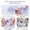 4-Pack Nasal CPAP Mask Liners Compatible with N20 Nasal Mask Cushions Silky Comfort Reduces Skin Irritation (Purple, Large) view 4