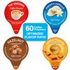 Ultimate Coffee Creamer Variety Pack 60 Single-Serve Liquid Creamers Optimized Flavor Ratio 4 Flavors: Original, French Vanilla, Hazelnut & Caramel Macchiato No Refrigeration Needed view 4