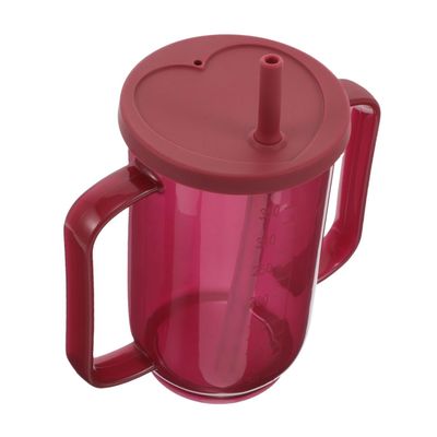 HOMOCONO Elderly Nursing Spill Proof Cup with Straw 250ml Bedridden Care Drinking Aid Anti-leak No Spill Cup for Adults and Seniors