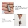 SHOWERORO Waterproof Metal Pill Fob Container 2pcs Portable Small Titanium Color Emergency Medication Holder for Travel and Daily Use view 3