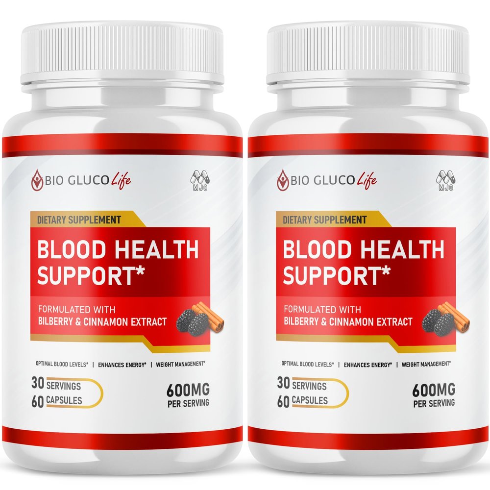 (2 Pack) Bio Gluco Life Capsules, Official BioGluco Life Pills with All Natural Ingredients, Advanced Overall Health and Wellness Support Supplement with Maximum Strength Multivitamins (120 Capsules)