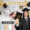 2026 College Gift Card Book, 57 Inch Black Gold Graduation Gift Card Book, College Survival Booklet Organizer Cash Holder for Leaving Home Birthday High School University Graduation Care Package view 3