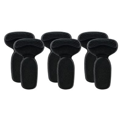 Heel Grips for Women's Shoes, 2026 Upgraded T-Shaped Design Anti Slip Heel Liners, Soft Heel Protectors and Pads for Shoes that are Too Big (3, Black)