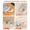 TARSHYRY 2025 New Mini Foldable Sponge Mop Self Squeeze Handheld Cleaning Mop Dry and Wet Use with High Density Sponge Head Tables Countertops Car Interiors (White) view 2