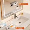 TARSHYRY 2025 New Mini Foldable Sponge Mop Self Squeeze Handheld Cleaning Mop Dry and Wet Use with High Density Sponge Head Tables Countertops Car Interiors (White) view 3