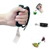 GLSTOY Elderly Adaptive Fork Non-Slip Stainless Steel Anti-Shake Tableware Comfortable Grip for Disabled and Seniors Daily Living Aid view 4