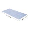 Shower Mat, Double Sided Anti Slip for a Safe Bath, Soft Easy to Clean TPE Material Bath Mat for Bathroom Floor 40x91cm Blue White view 4