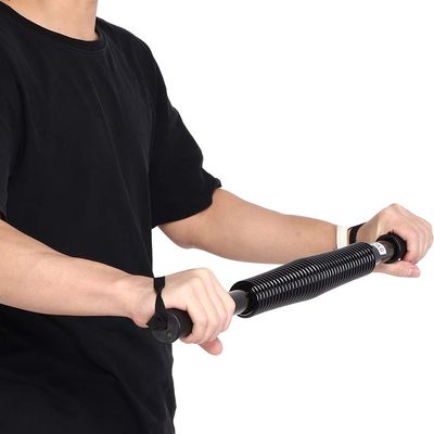 Julihai Arm Power Exerciser, Spring Steel Muscle Trainer for Shoulder Arm Back Workout, with Non Slip Rubber Handle, 80KG 100KG Strength Grade (80KG)