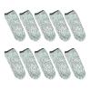 HAMPPLIES 10pcs Level 5 Cut-Resistant Finger Sleeves Wear-Resistant Protective Finger Covers for Kitchen Cutting and Labor Safety Small Gray for Food Handling view 1