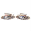 SODEF Coffee Set Porcelain Tile Themed 2 Person 90ml Turkish Coffee Set - Multicolor view 1