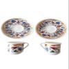 SODEF Coffee Set Porcelain Tile Themed 2 Person 90ml Turkish Coffee Set - Multicolor view 3