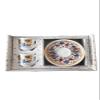 SODEF Coffee Set Porcelain Tile Themed 2 Person 90ml Turkish Coffee Set - Multicolor view 4