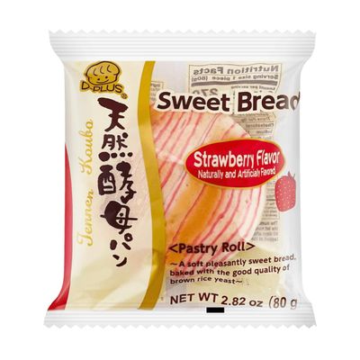 Strawberry Tennen Koubo Sweet Bread 2.82oz. (Pack of 5) - Product of Japan