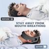Adjustable Sleep Chin Strap, Breathable Cooling Fabric, Soft Seamless Jaw Support Band for Sleep, Encourages Nasal Breathing, Stays in Place All Night, Suitable for Adults Black view 4