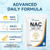 Aeteon NAC Supplement 600mg with NAD+, Daily Wellness Support, Non-GMO, Vegan, Coconut & MCT Oil, 300 Softgels view 2