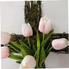 Artificial Cross Sign Door Hanger Wreath 16" Cross Wreath with Flowers for Front Door Spring Decorations view 2