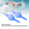 2 Pcs Reusable Silicone Earplugs for Sleeping, Noise Cancelling and Focus, Comfortable Skin Friendly Ear Plugs for Travel, Study, Swimming and Sleep view 2