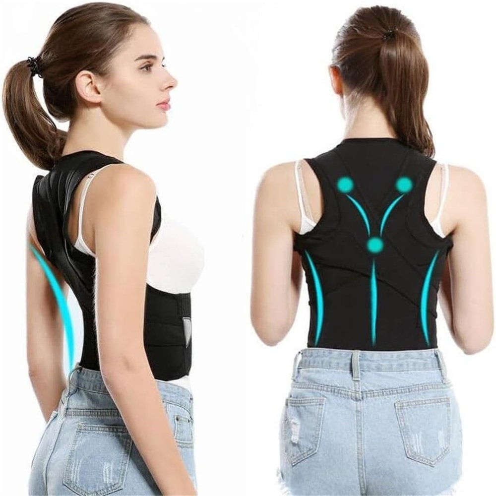 LILIUPEILONG Adjustable Back Posture Corrector With Full Back Support(3XL)