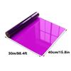 WINDAWNKE Purple Cellophane Wrap Roll 16in x 98ft, Cellophane Wrapping Paper for for Gift Basket, Clear Gift Wrapping Paper for Bouquet Flower Basket Packing DIY Crafts view 2