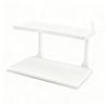 Bedside Shelf with Removable Hooks Compatible with ResMed AirSense 11, 10, AirCurve 10 - Double Layer Organizer for CPAP - Saves Nightstand Space & Protects from Dust (White) view 1
