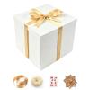 PACKGILO Large White Gift Box with Lid 12x12x10 Inches White Box view 1