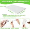 48 Pads Magic Sponge Eraser Sheets, Super Thin 0.12cm Disposable Melamine Sponge Sheets, 4X High Density Melamine Foam Sheet Flexible White Cleaning Eraser Wipes for Kitchen Sink Shoes Dish Faucet view 2