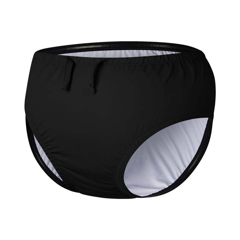 SPOFOR Adult Special Needs Reusable Swim Diapers Waterproof Leakproof Cloth Diaper Cover for Incontinence Unisex Black M