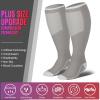 bropite 3/4 Pairs Plus Size Compression Socks for Women & Men 20-30 mmhg-Extra Wide Calf Support Socks for Medical,Running view 2
