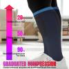 bropite 3/4 Pairs Plus Size Compression Socks for Women & Men 20-30 mmhg-Extra Wide Calf Support Socks for Medical,Running view 4