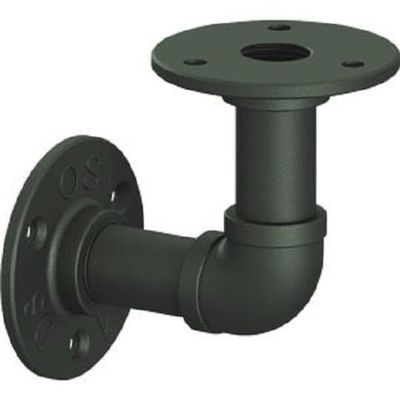 (2)-MLK Birmingham 4 in. Black Elbow Pipe Shelf MLK RP-201BREL-4BK