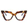Melrose Oversized Cat Eye Reading Glasses Luxury Bling Rhinestone Magnified Blue Light Blocking Reader Glasses (Leopard, 3.0, x) view 1