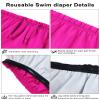 SPOFOR Adult Special Needs Reusable Swim Diapers Waterproof Leakproof Cloth Diaper Cover for Incontinence Unisex ROSEO 3XL view 4