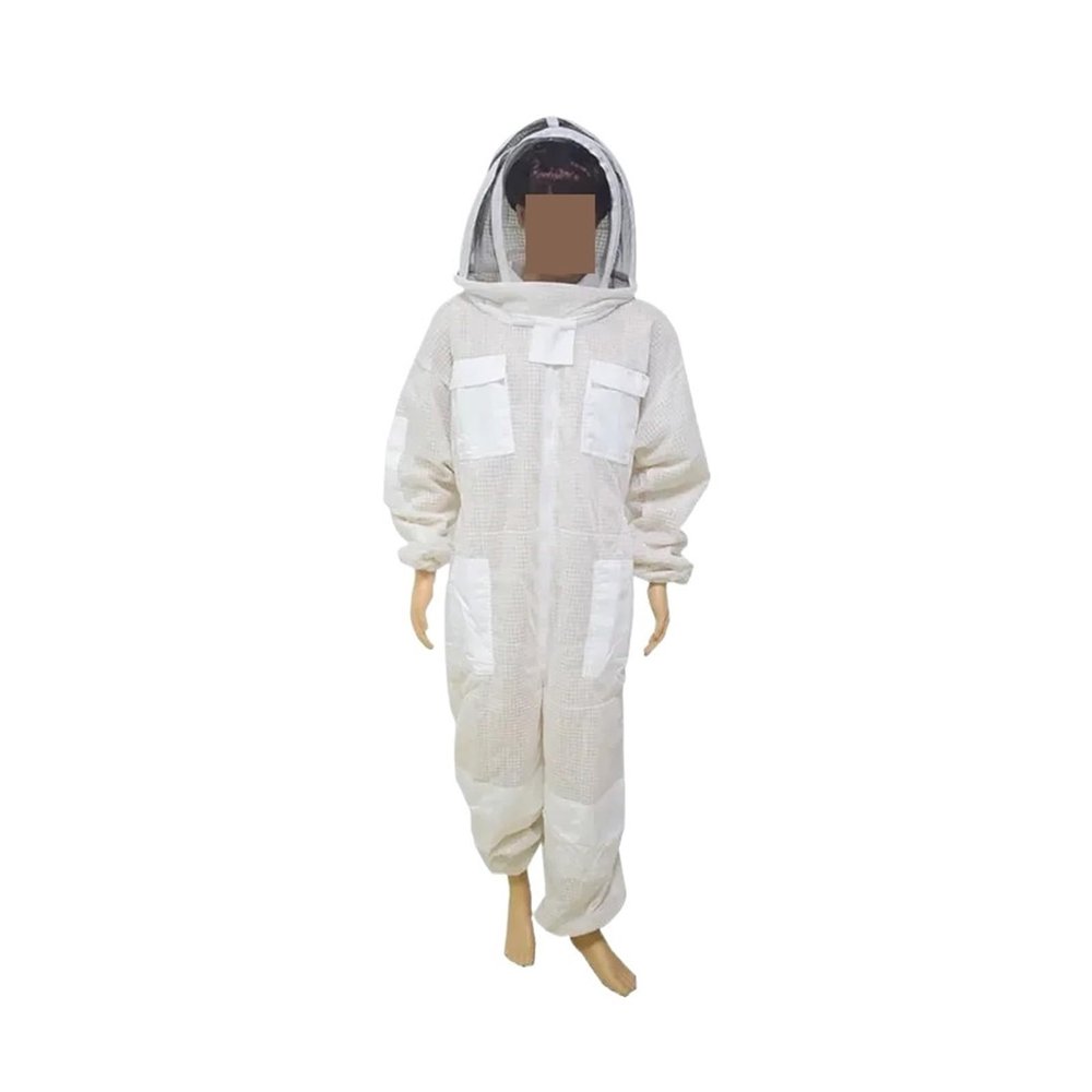 Beekeeping, Three-Layer Breathable Beekeeping Suit, Protective Face Net, Sting-Proof One-piece Garment,for Beekeepers