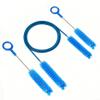 WIVBRNK CPAP Hose Brush 7-Foot Rubber-Wrapped Steel Wire CPAP Tube Cleaning Brush for Standard 22mm & 15mm Diameter Tubes, with 2 Detail Brushes for Mask, Vent & Humidifier Cleaning (Blue) view 1