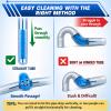 WIVBRNK CPAP Hose Brush 7-Foot Rubber-Wrapped Steel Wire CPAP Tube Cleaning Brush for Standard 22mm & 15mm Diameter Tubes, with 2 Detail Brushes for Mask, Vent & Humidifier Cleaning (Blue) view 2