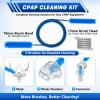 WIVBRNK CPAP Hose Brush 7-Foot Rubber-Wrapped Steel Wire CPAP Tube Cleaning Brush for Standard 22mm & 15mm Diameter Tubes, with 2 Detail Brushes for Mask, Vent & Humidifier Cleaning (Blue) view 3