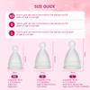 Reusable Menstrual Cup, Silicone Period Cup, up to 12 Hours of Leak-Free Protection, Disc,Tampon, Pads Alternative for Women view 4