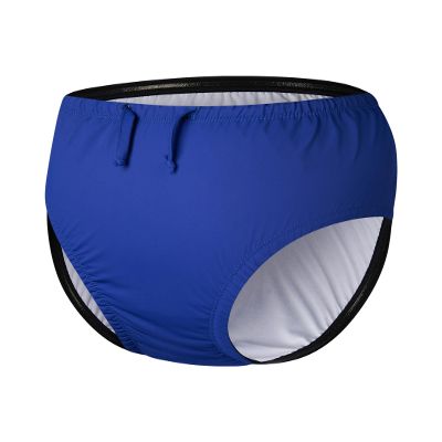 SPOFOR Adult Special Needs Reusable Swim Diapers Waterproof Leakproof Cloth Diaper Cover for Incontinence Unisex Royal Blue M