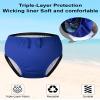 SPOFOR Adult Special Needs Reusable Swim Diapers Waterproof Leakproof Cloth Diaper Cover for Incontinence Unisex Royal Blue M view 3