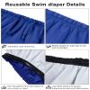 SPOFOR Adult Special Needs Reusable Swim Diapers Waterproof Leakproof Cloth Diaper Cover for Incontinence Unisex Royal Blue M view 4