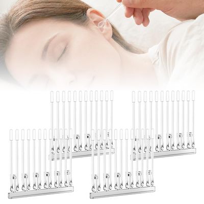 24 Pack Reusable Adhesive Earwax Removal Swabs with Dust Cover, 2026 Spiral Ear Cleaning Sticks for All Ages, Gentle Ear Scoop Tool (2 Boxes)