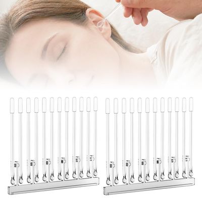 24 Pack Reusable Adhesive Earwax Removal Swabs with Dust Cover, 2026 Spiral Ear Cleaning Sticks for All Ages, Gentle Ear Scoop Tool (1 Box)